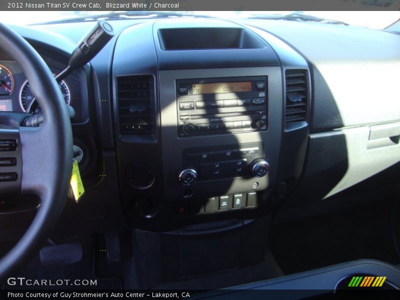 Blizzard White / Charcoal 2012 Nissan Titan SV Crew Cab