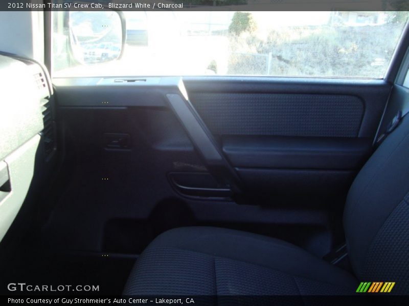Blizzard White / Charcoal 2012 Nissan Titan SV Crew Cab