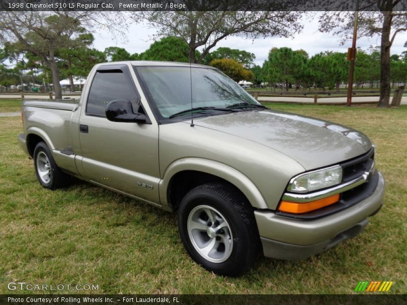 Pewter Metallic / Beige 1998 Chevrolet S10 LS Regular Cab