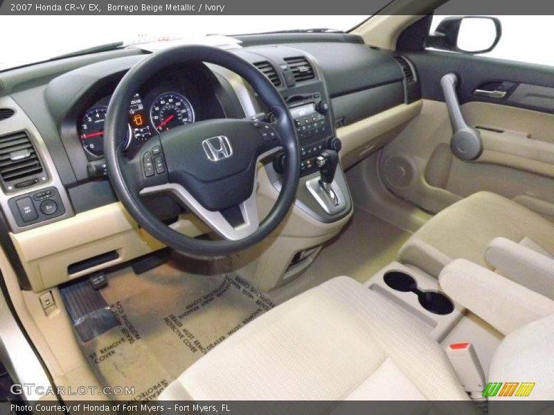 Borrego Beige Metallic / Ivory 2007 Honda CR-V EX