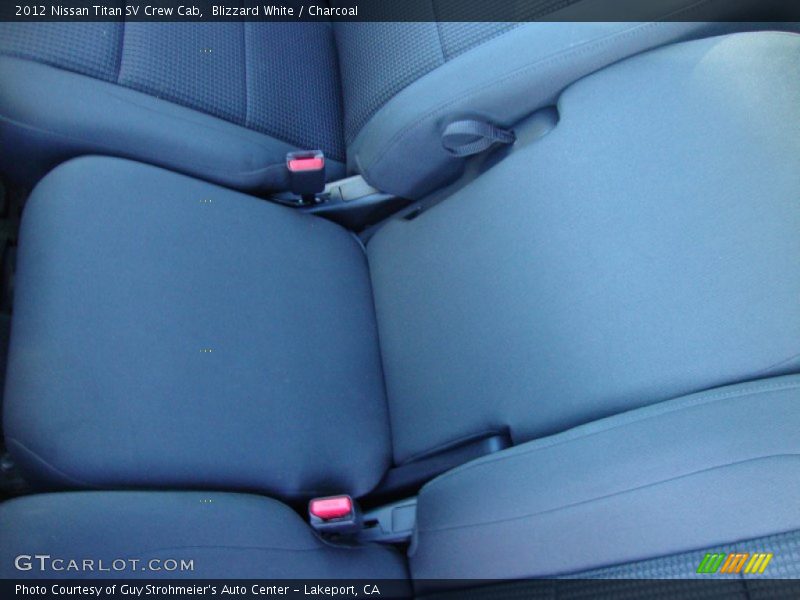 Blizzard White / Charcoal 2012 Nissan Titan SV Crew Cab