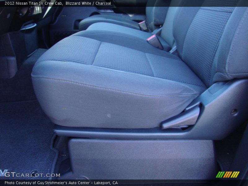 Blizzard White / Charcoal 2012 Nissan Titan SV Crew Cab