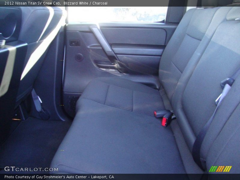 Blizzard White / Charcoal 2012 Nissan Titan SV Crew Cab