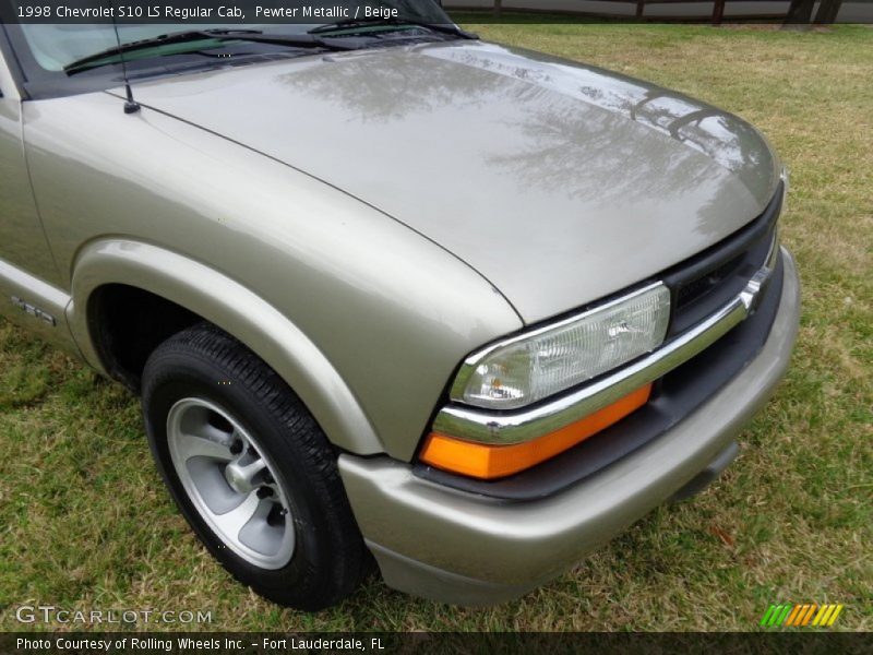 Pewter Metallic / Beige 1998 Chevrolet S10 LS Regular Cab