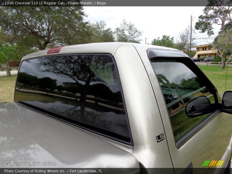 Pewter Metallic / Beige 1998 Chevrolet S10 LS Regular Cab