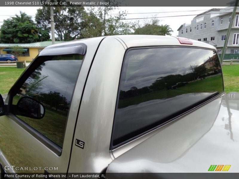 Pewter Metallic / Beige 1998 Chevrolet S10 LS Regular Cab