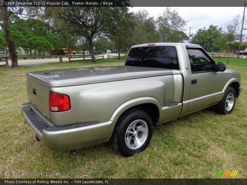 Pewter Metallic / Beige 1998 Chevrolet S10 LS Regular Cab