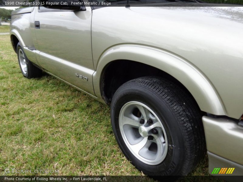 Pewter Metallic / Beige 1998 Chevrolet S10 LS Regular Cab