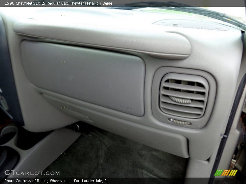 Pewter Metallic / Beige 1998 Chevrolet S10 LS Regular Cab