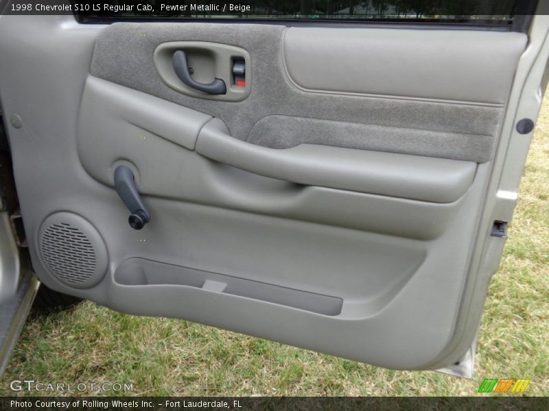 Pewter Metallic / Beige 1998 Chevrolet S10 LS Regular Cab