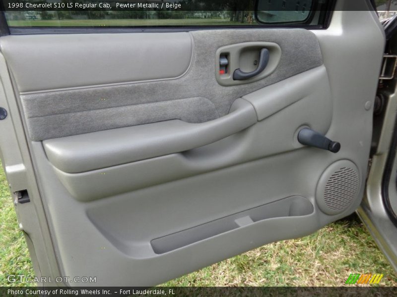 Pewter Metallic / Beige 1998 Chevrolet S10 LS Regular Cab