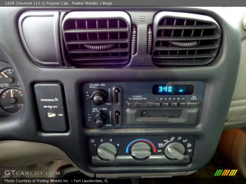 Pewter Metallic / Beige 1998 Chevrolet S10 LS Regular Cab