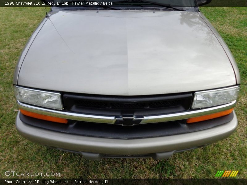 Pewter Metallic / Beige 1998 Chevrolet S10 LS Regular Cab