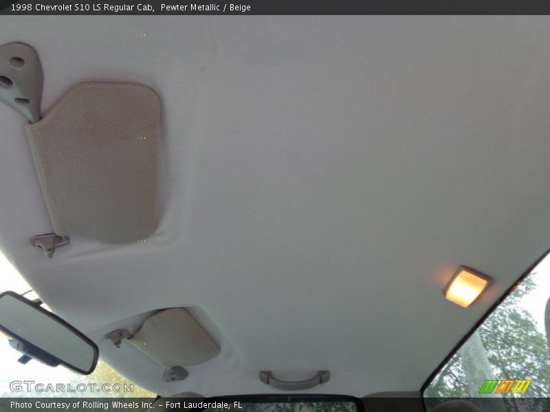 Pewter Metallic / Beige 1998 Chevrolet S10 LS Regular Cab