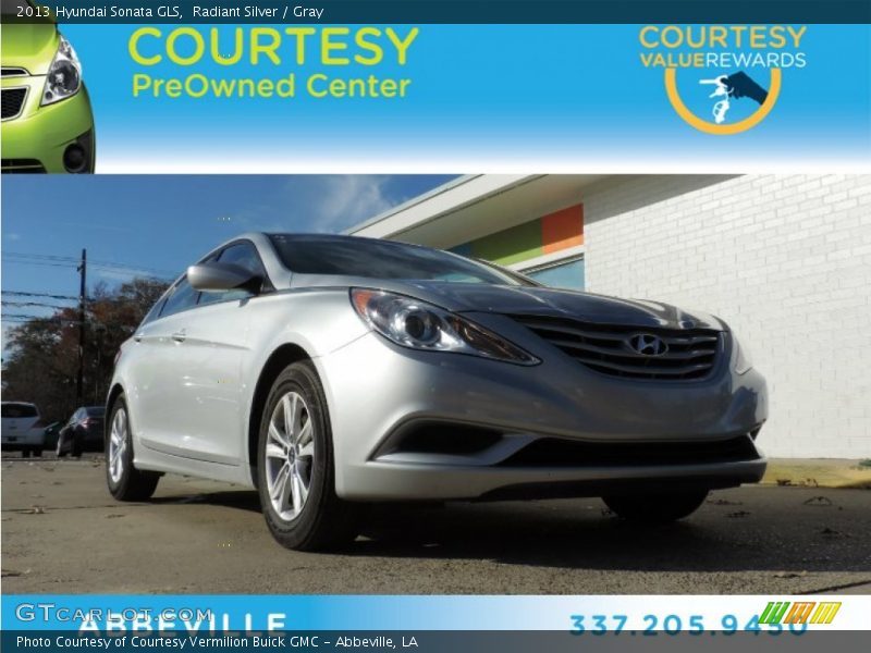 Radiant Silver / Gray 2013 Hyundai Sonata GLS