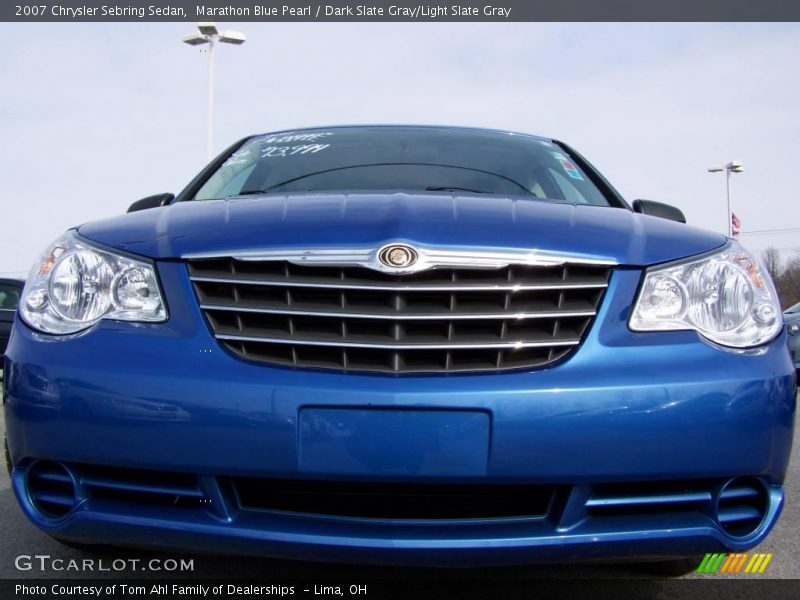 Marathon Blue Pearl / Dark Slate Gray/Light Slate Gray 2007 Chrysler Sebring Sedan