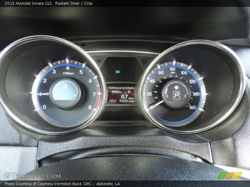 Radiant Silver / Gray 2013 Hyundai Sonata GLS