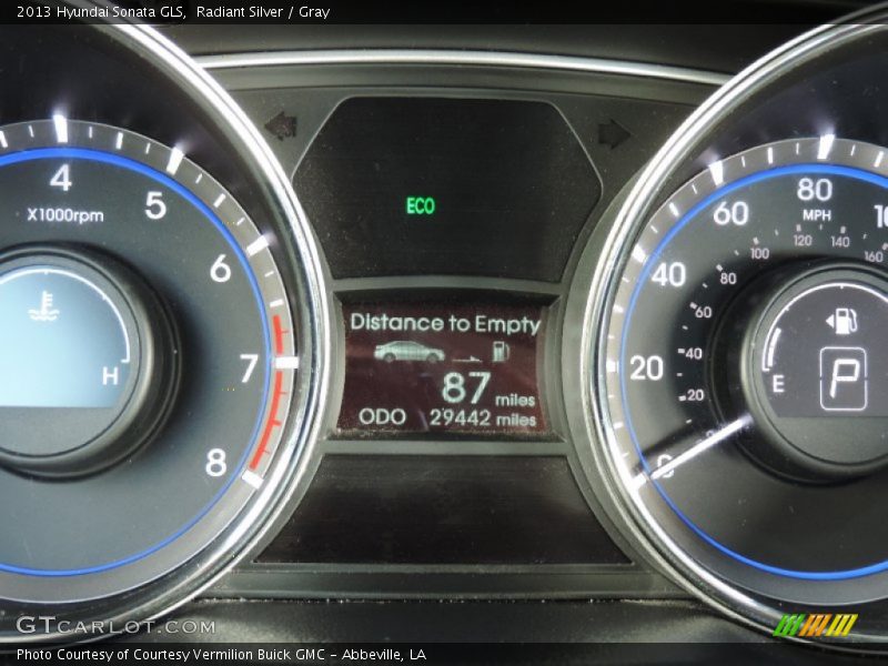 Radiant Silver / Gray 2013 Hyundai Sonata GLS