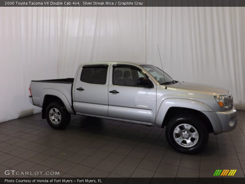 Silver Streak Mica / Graphite Gray 2006 Toyota Tacoma V6 Double Cab 4x4