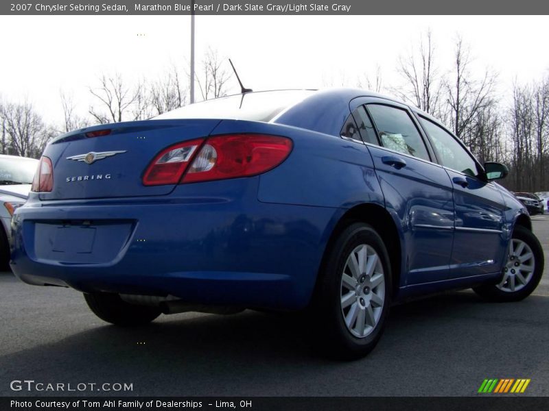 Marathon Blue Pearl / Dark Slate Gray/Light Slate Gray 2007 Chrysler Sebring Sedan