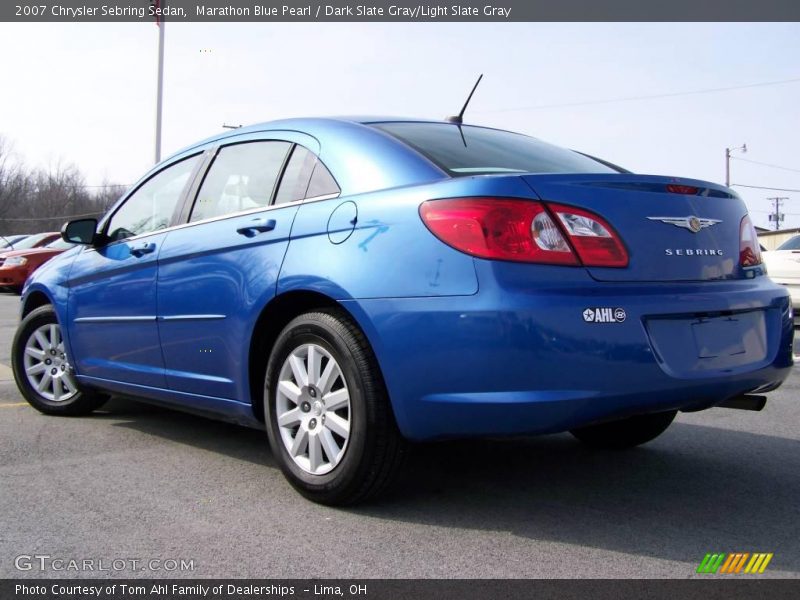 Marathon Blue Pearl / Dark Slate Gray/Light Slate Gray 2007 Chrysler Sebring Sedan