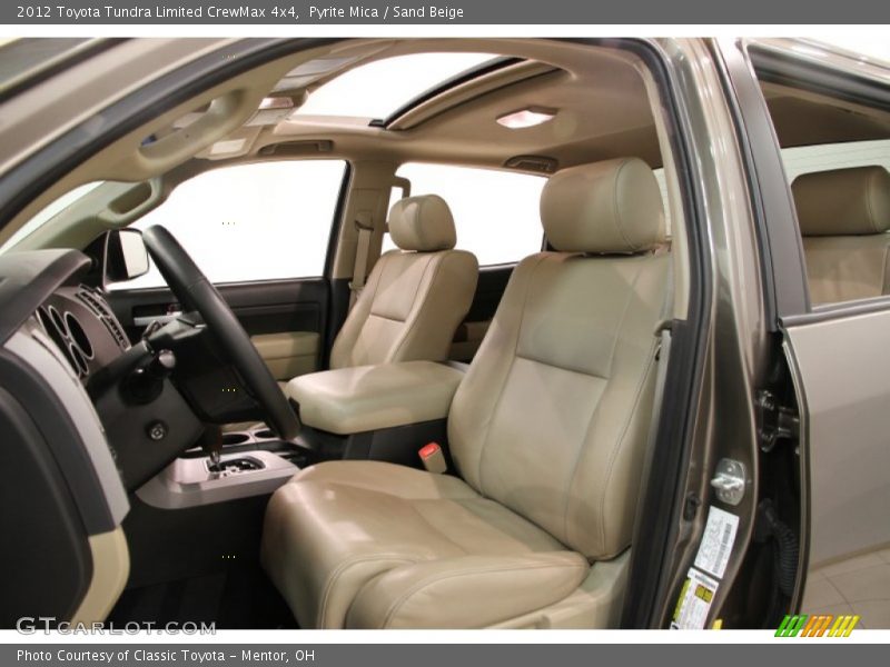 Front Seat of 2012 Tundra Limited CrewMax 4x4