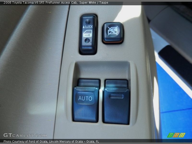 Super White / Taupe 2008 Toyota Tacoma V6 SR5 PreRunner Access Cab