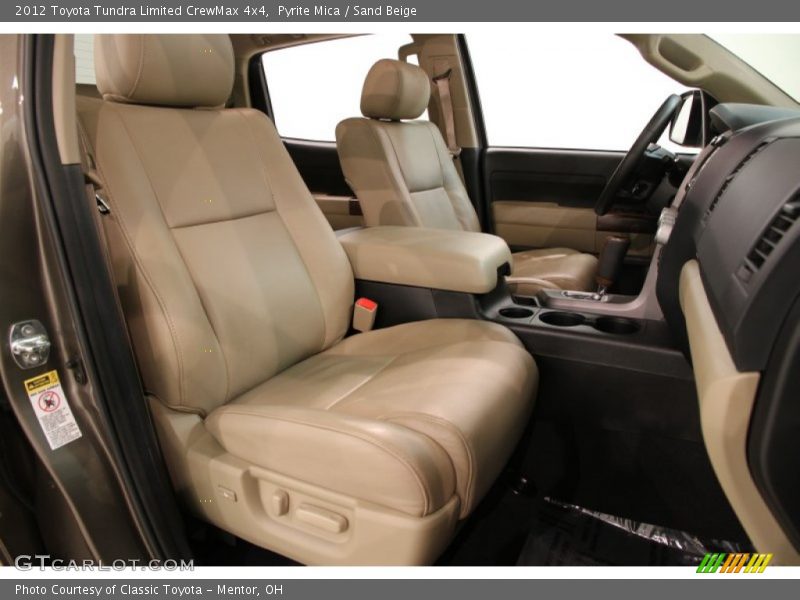 Front Seat of 2012 Tundra Limited CrewMax 4x4