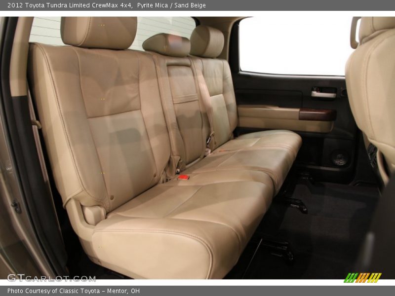 Rear Seat of 2012 Tundra Limited CrewMax 4x4