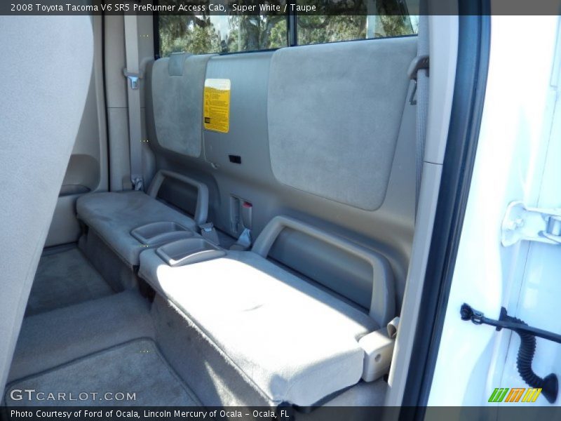 Super White / Taupe 2008 Toyota Tacoma V6 SR5 PreRunner Access Cab