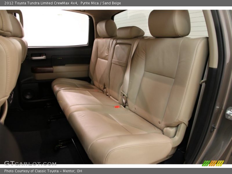Rear Seat of 2012 Tundra Limited CrewMax 4x4