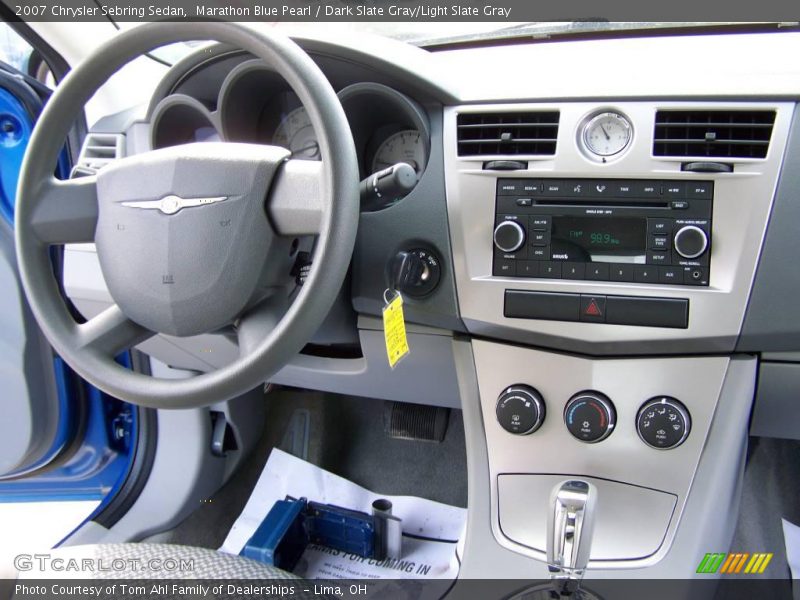 Marathon Blue Pearl / Dark Slate Gray/Light Slate Gray 2007 Chrysler Sebring Sedan