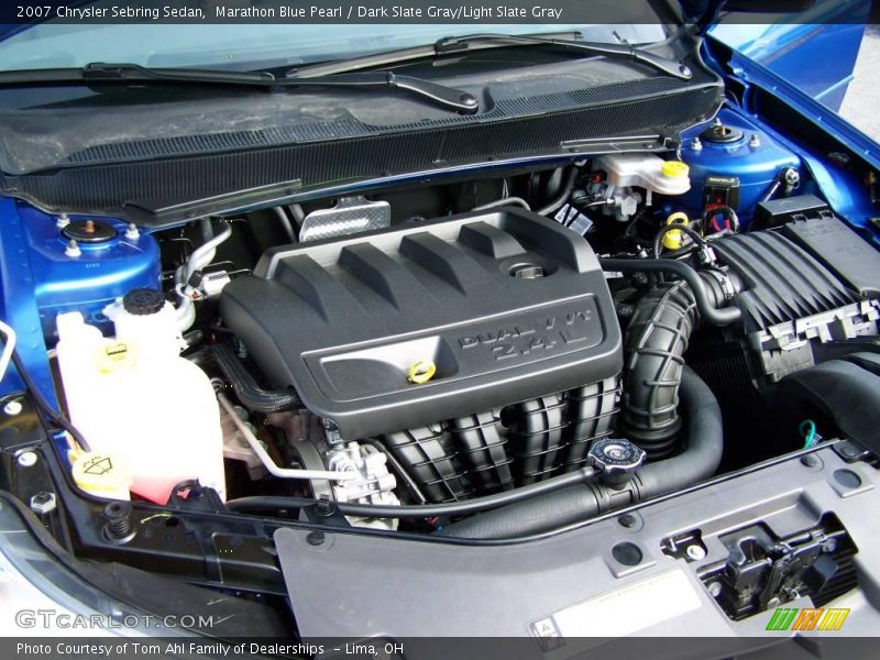 Marathon Blue Pearl / Dark Slate Gray/Light Slate Gray 2007 Chrysler Sebring Sedan