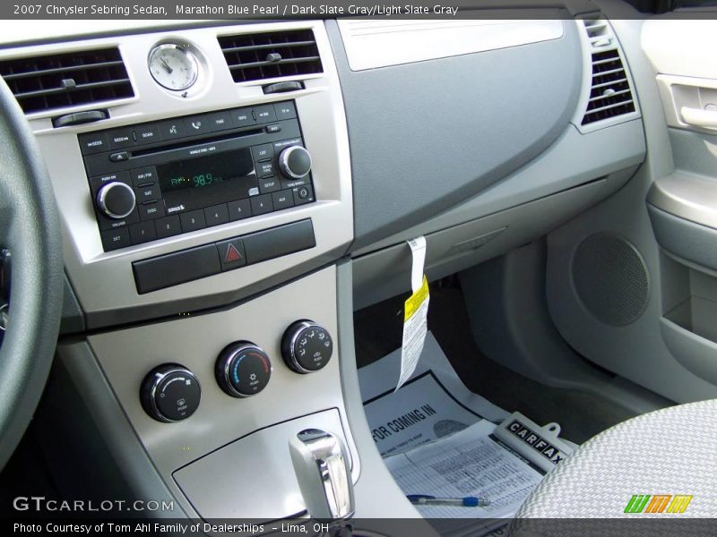 Marathon Blue Pearl / Dark Slate Gray/Light Slate Gray 2007 Chrysler Sebring Sedan