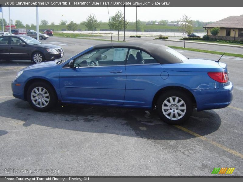Marathon Blue Pearl / Dark Slate Gray/Light Slate Gray 2008 Chrysler Sebring LX Convertible