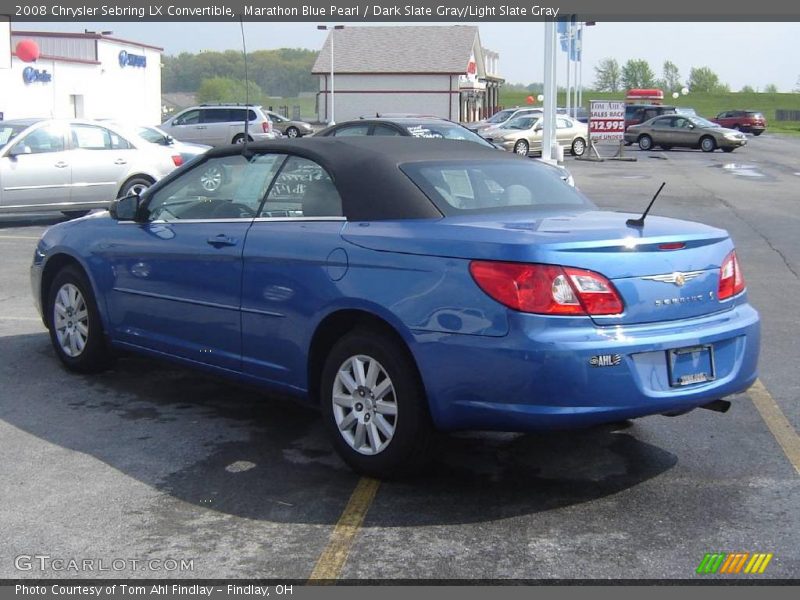 Marathon Blue Pearl / Dark Slate Gray/Light Slate Gray 2008 Chrysler Sebring LX Convertible