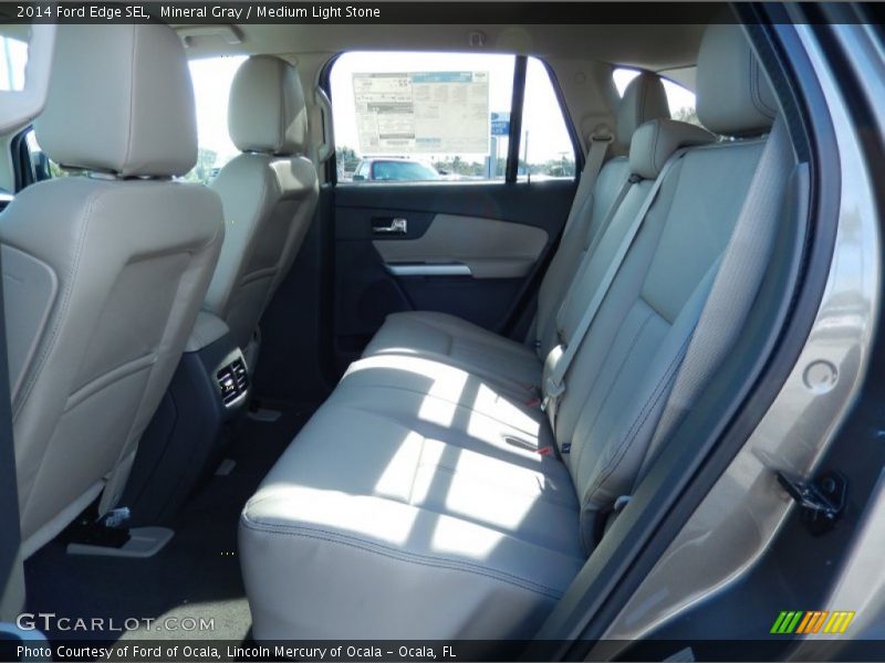 Mineral Gray / Medium Light Stone 2014 Ford Edge SEL