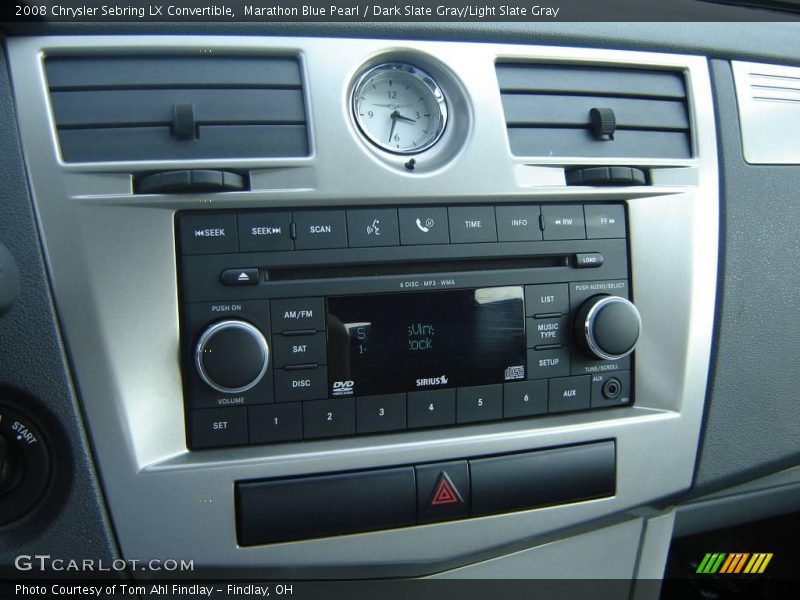 Marathon Blue Pearl / Dark Slate Gray/Light Slate Gray 2008 Chrysler Sebring LX Convertible