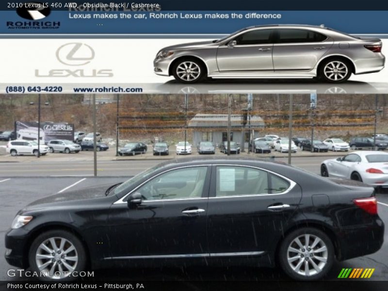 Obsidian Black / Cashmere 2010 Lexus LS 460 AWD