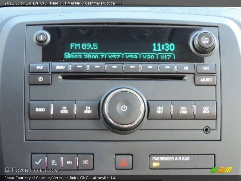 Ming Blue Metallic / Cashmere/Cocoa 2011 Buick Enclave CXL