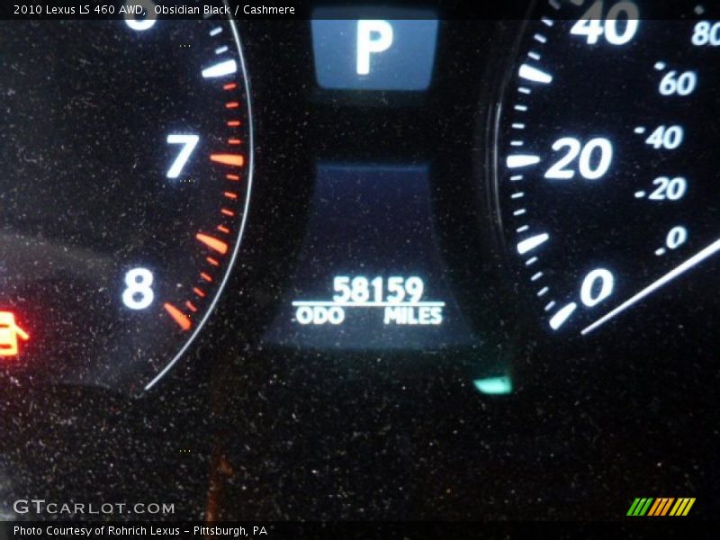 Obsidian Black / Cashmere 2010 Lexus LS 460 AWD