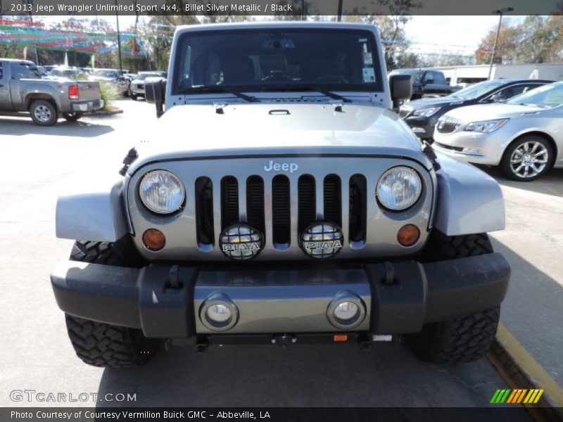 Billet Silver Metallic / Black 2013 Jeep Wrangler Unlimited Sport 4x4