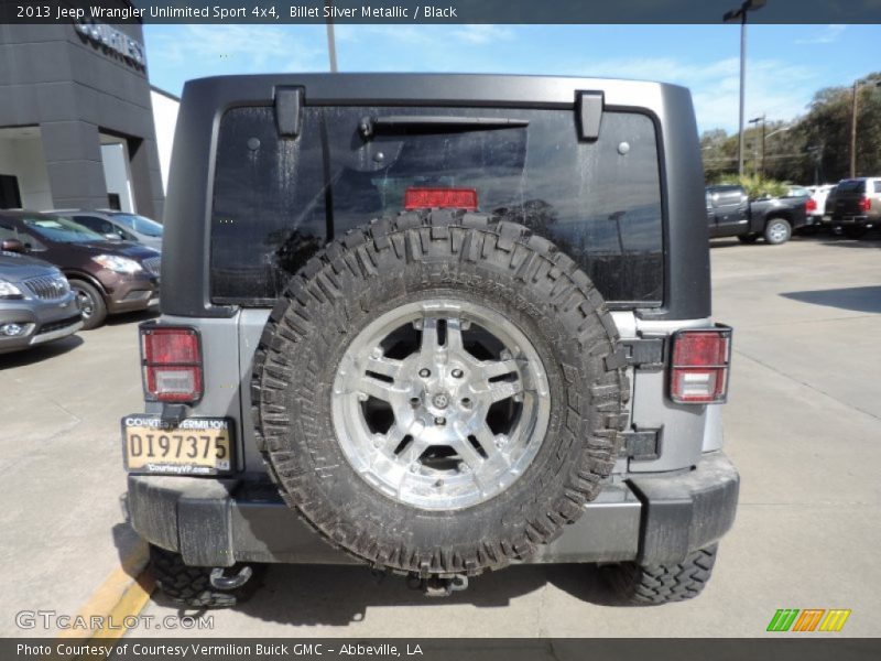 Billet Silver Metallic / Black 2013 Jeep Wrangler Unlimited Sport 4x4