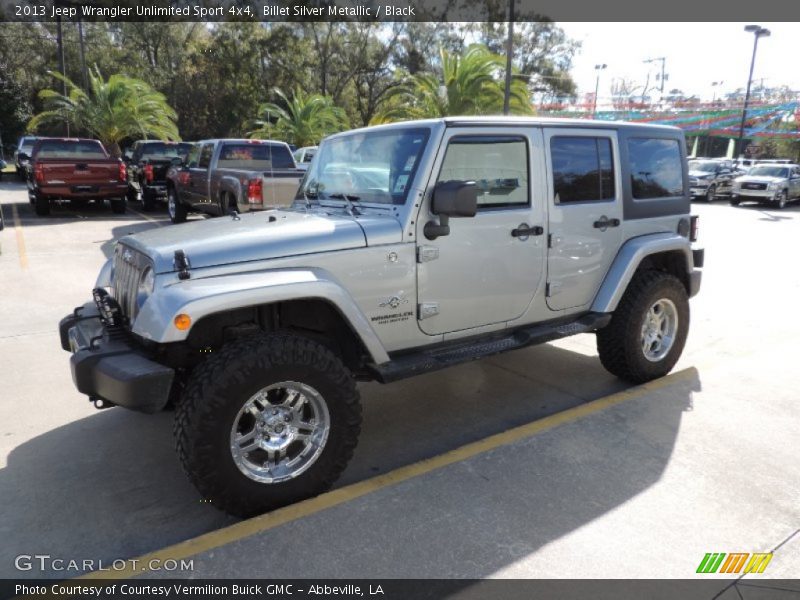 Billet Silver Metallic / Black 2013 Jeep Wrangler Unlimited Sport 4x4