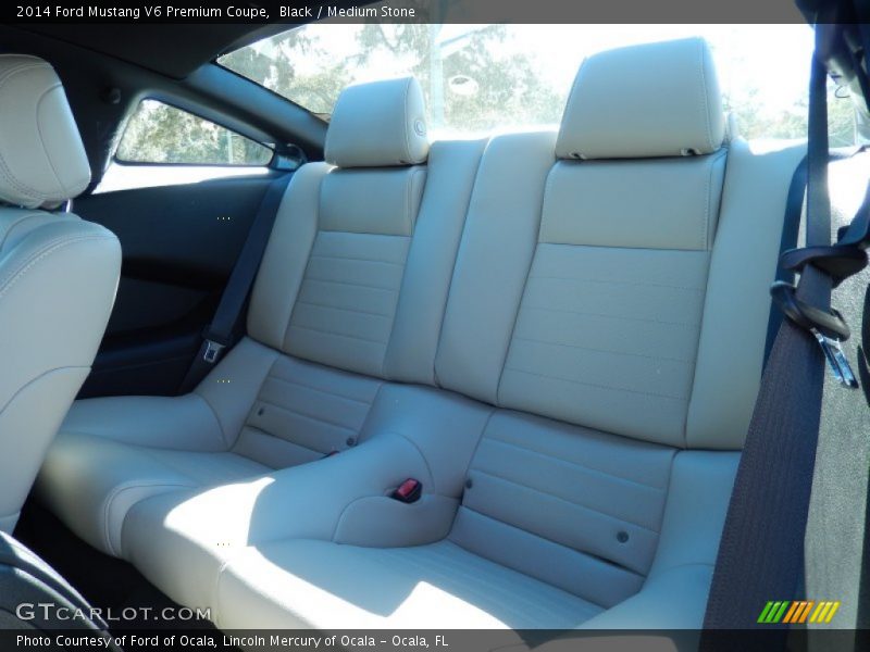 Black / Medium Stone 2014 Ford Mustang V6 Premium Coupe