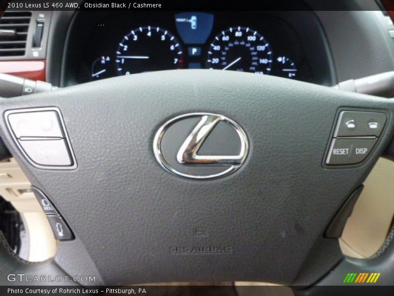 Obsidian Black / Cashmere 2010 Lexus LS 460 AWD