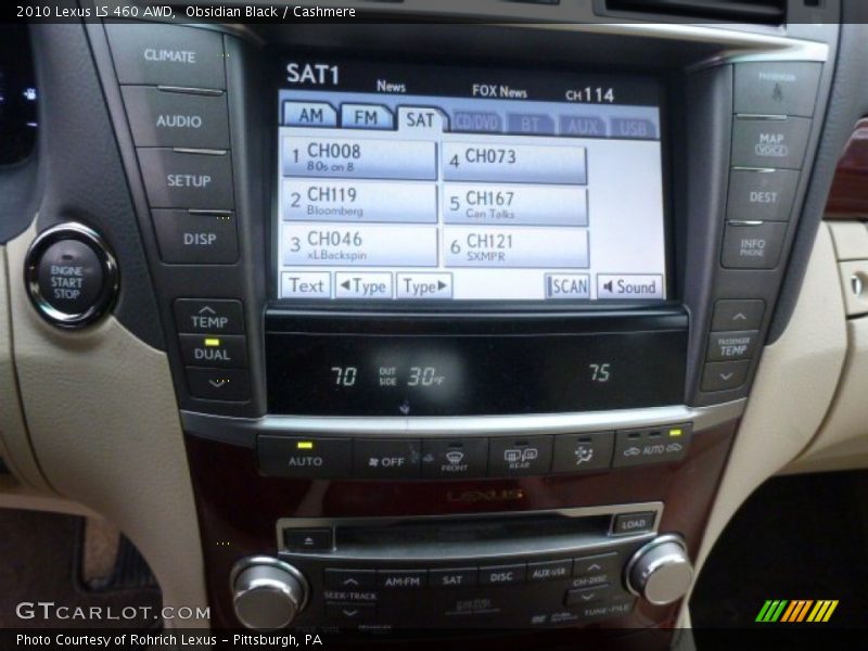 Obsidian Black / Cashmere 2010 Lexus LS 460 AWD