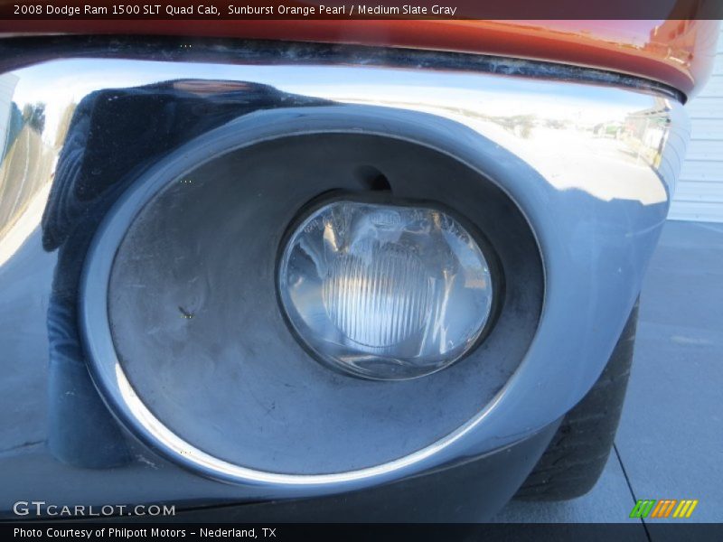 Sunburst Orange Pearl / Medium Slate Gray 2008 Dodge Ram 1500 SLT Quad Cab