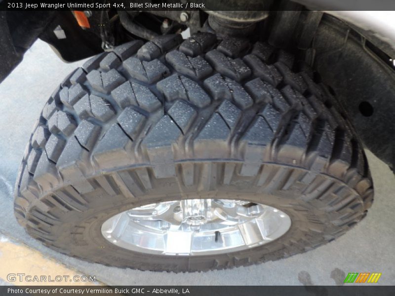 Billet Silver Metallic / Black 2013 Jeep Wrangler Unlimited Sport 4x4