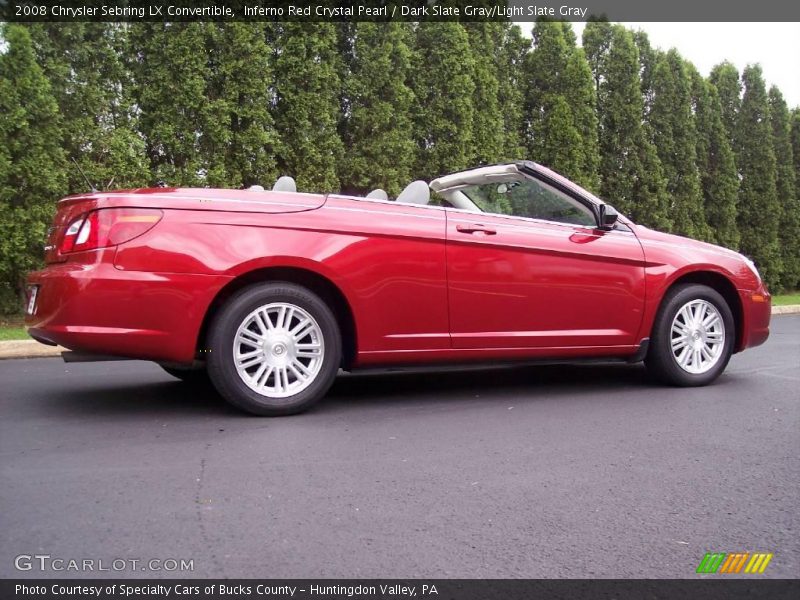 Inferno Red Crystal Pearl / Dark Slate Gray/Light Slate Gray 2008 Chrysler Sebring LX Convertible